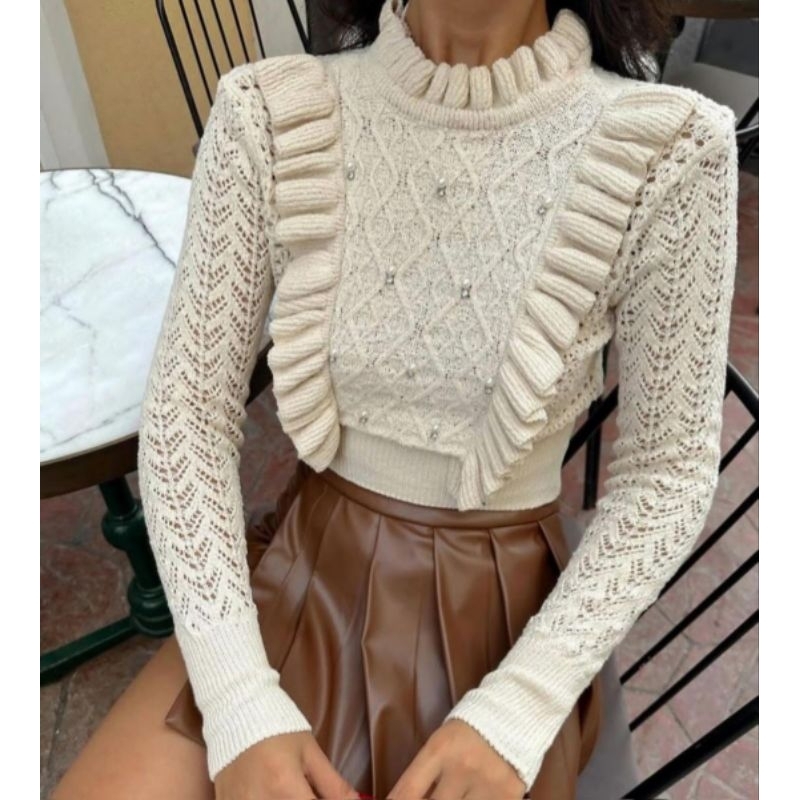 PL Atasan Rajut wanita || Cardigan knit || iner kutub Knitwear ZR GU ZEIN GRL