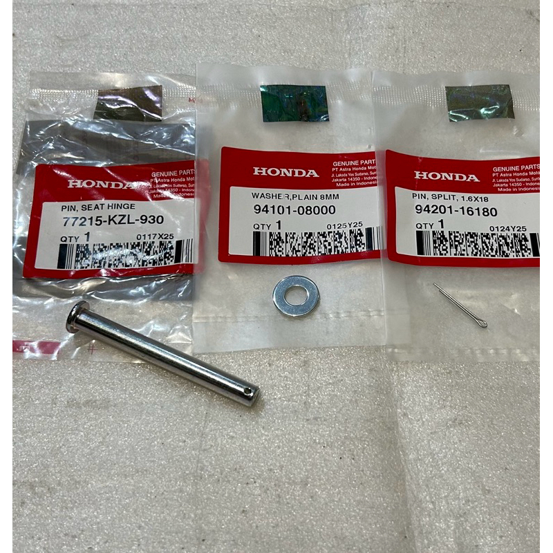 3Part Pin Engsel Jok BeAT Genio Scoopy Stylo Spacy Vario SupraX125 Ori AHM 77215KZL930