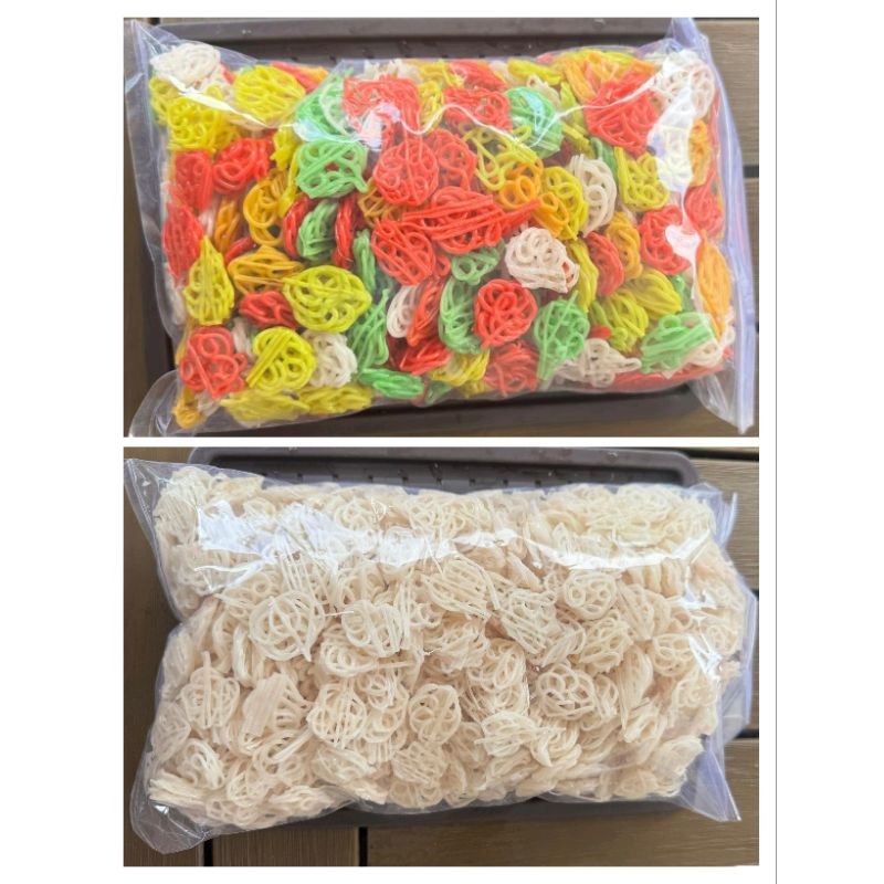 

[BUY1GET1] Kerupuk Mawar Mini Putih dan Warna Warni Seblak Bantat Enak Termurah 250gr 500gr 1kg