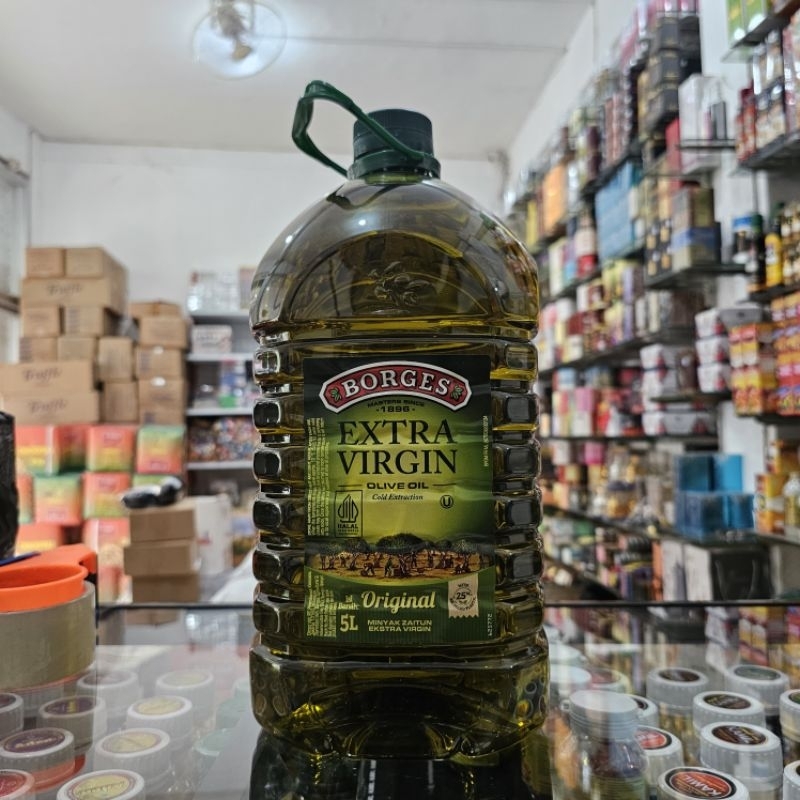 

[5Liter] Borges Extra Virgin Olive Oil Minyak Zaitun Evoo 5000ml