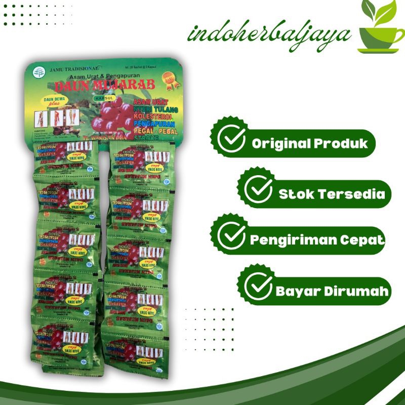 

Kapsul Daun Mjb Asam Urat Asli 1 Hanger isi 20 Saset