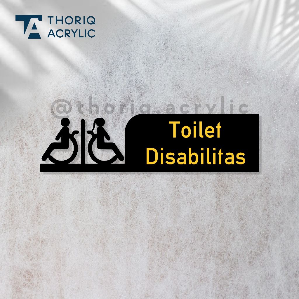 Sign Acrylic Ruang Toilet Disabilitas | Akrilik Toilet Difabel/Disabilitas