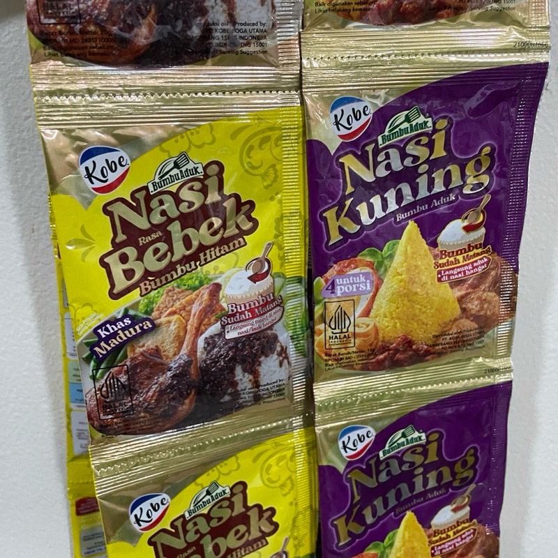 

Kobe Bumbu Aduk Nasi Kuning Bebek saset