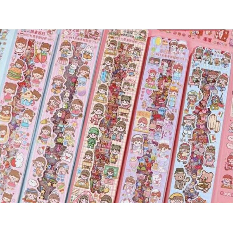 

STICKER PANJANG TRANSPARANT CUTE PET 5 LEMBAR