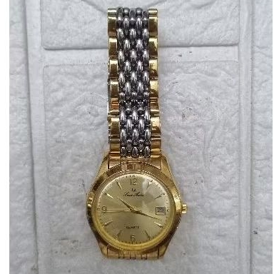 jam tangan arloji fashion pria model KLASIK VINTAGE LOUIS ARDEN ORI jadul limited GOLD PLATE
