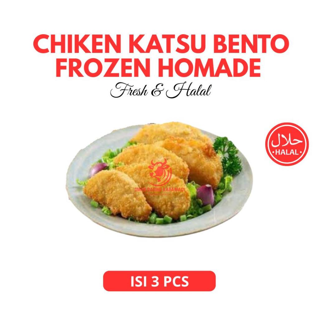 

Chicken Katsu Bento Frozen Homemade isi 3 Halal Tangerang