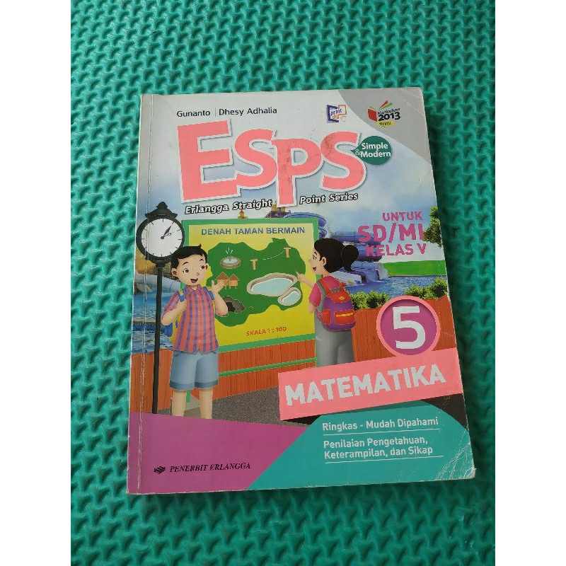 ESPS matematika. kelas 5 SD. k2013. buku bekas