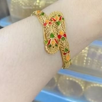 Gelang keroncong dubai terbaru gold