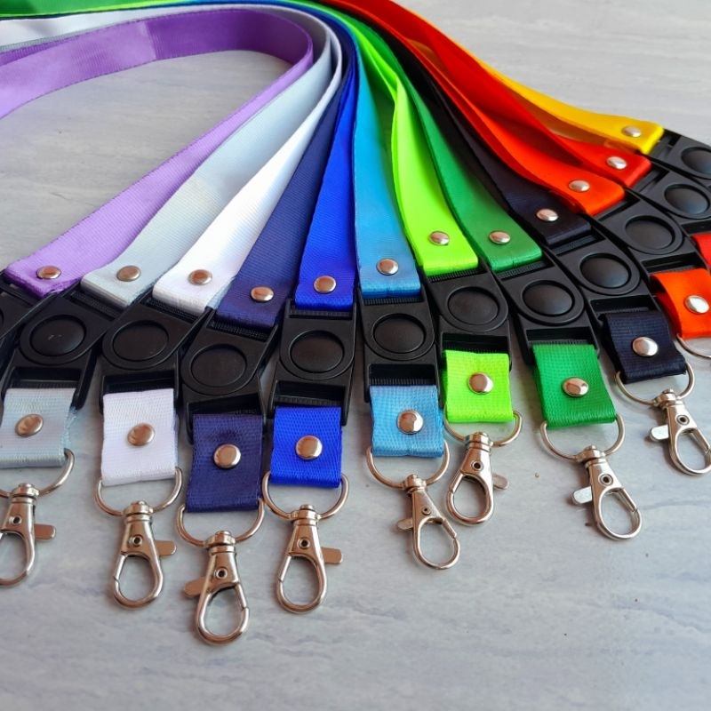 

Tali nylon jadi stoper 2 cm / tali id card 2 cm / tali lanyard gantungan name tag bahan polyster