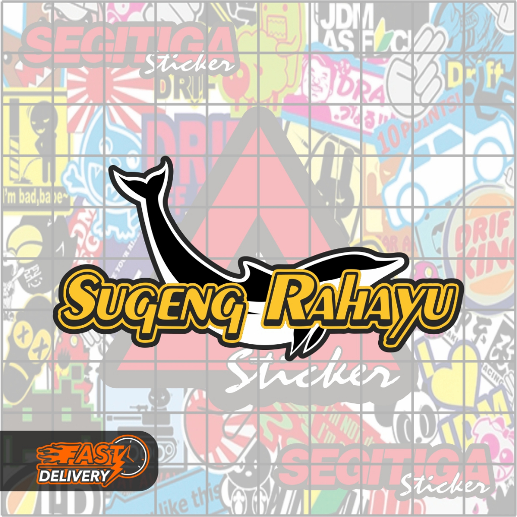 Sticker Sugeng Rahayu Ukuran 8 x 4 Cm