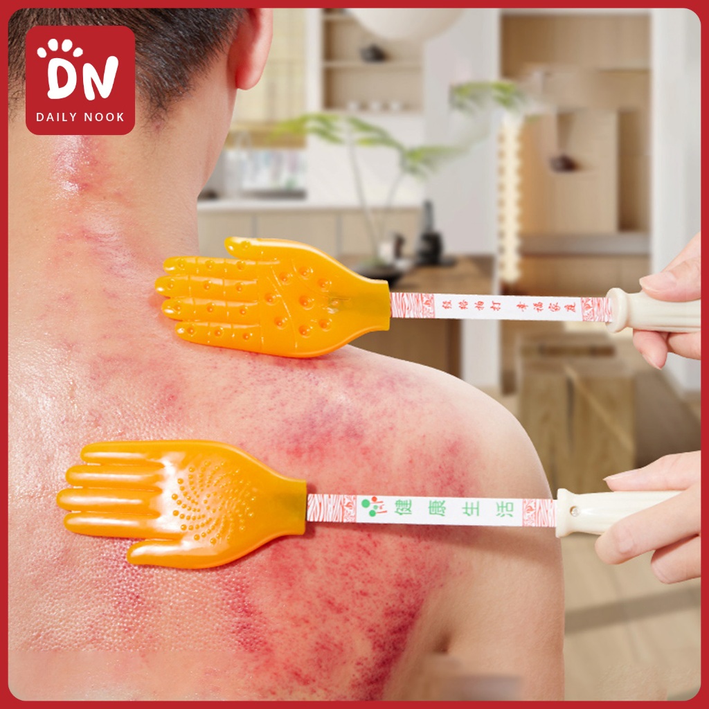 Papan Gua Sha Silikon Tongkat Pukul Meridian Palu Pijat Alat Ajaib Pukul Telapak Tangan Terapi Jalur
