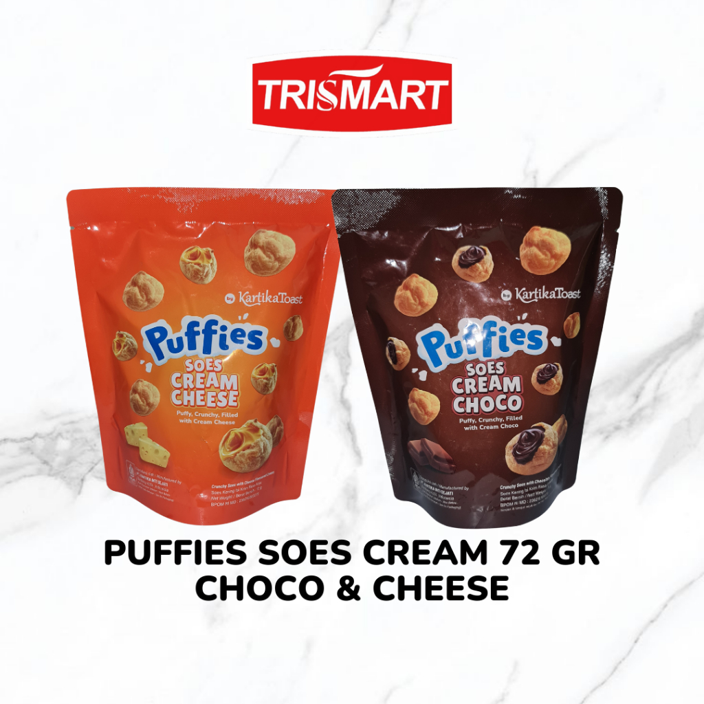 

PUFFIES SOES CREAM KARTIKA TOAST 72 GR | CHOCO & CHEESE