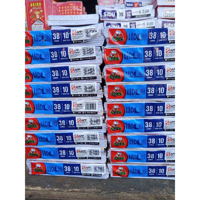 

BUKU TULIS DODO ISI 38 10 PCS DARI SINAR DUNIA BERKUALITAS