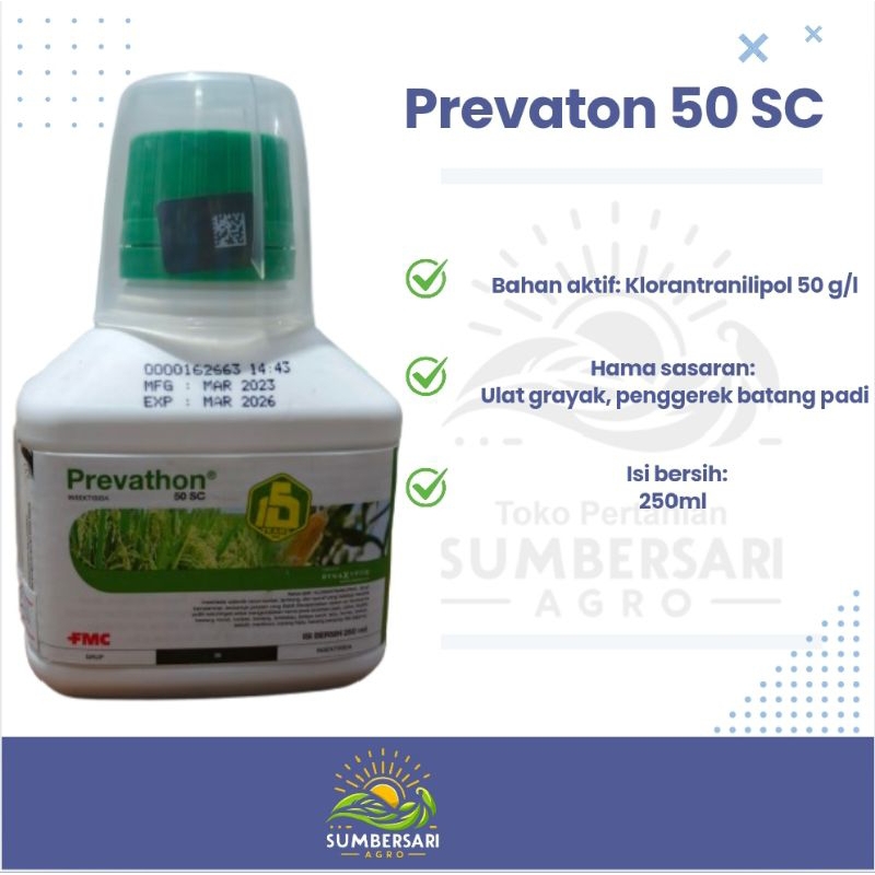 Insektisida PREVATON. Obat ulat grayak & penggerek batang padi