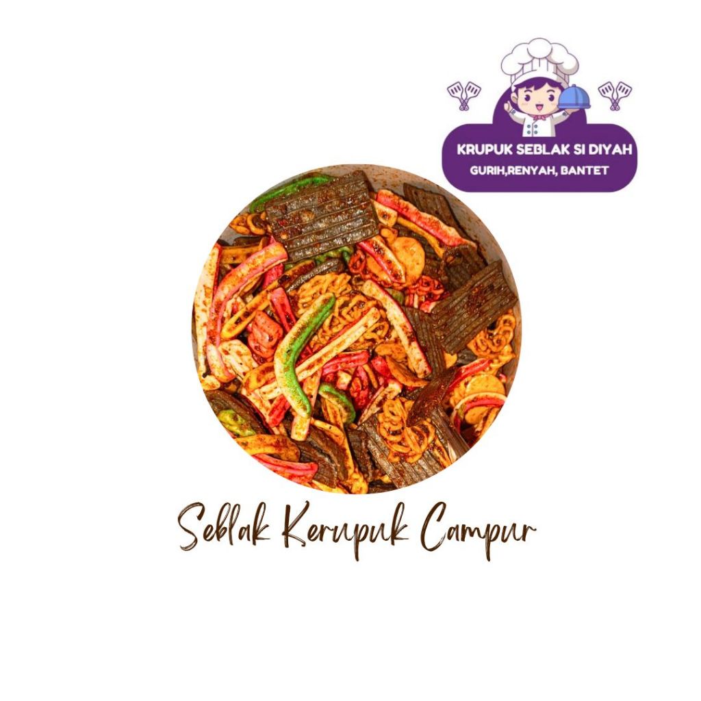 

krupuk seblak campur (bantet) gurih