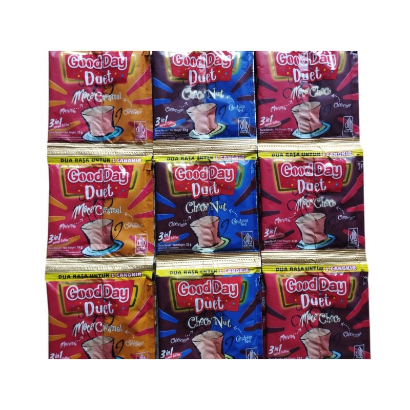 

Good Day Duet All Varian 10 Sachet-Coffee-Kopi Instan Robusta