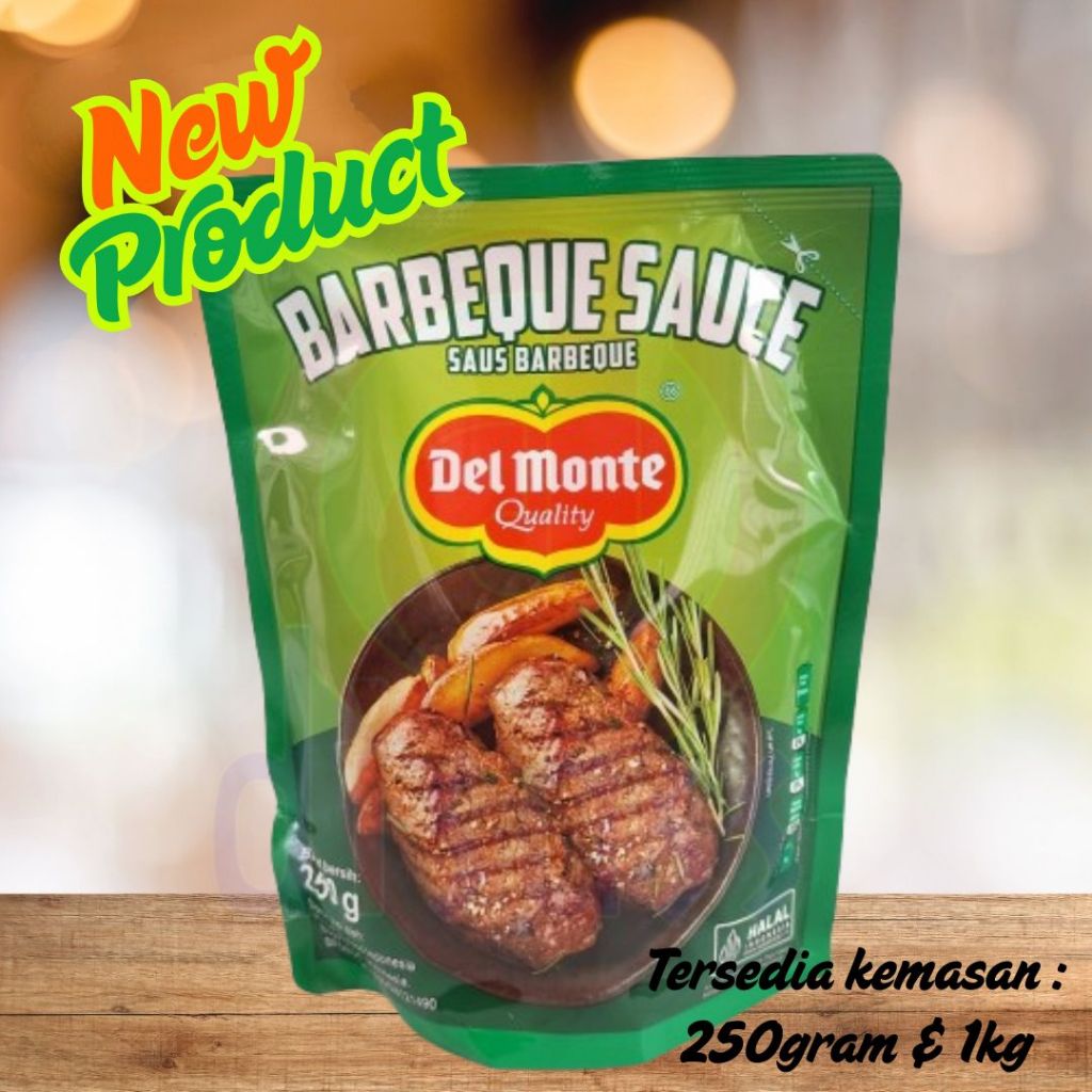 

DELMONTE BARBEQUE SAUS KEMASAN 250GR/1KG - DISASS JOGJA