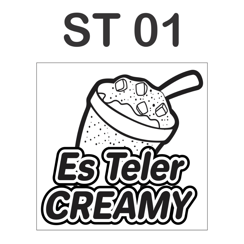 

Bergaransi Stiker Gelas Cup Label Es Teler