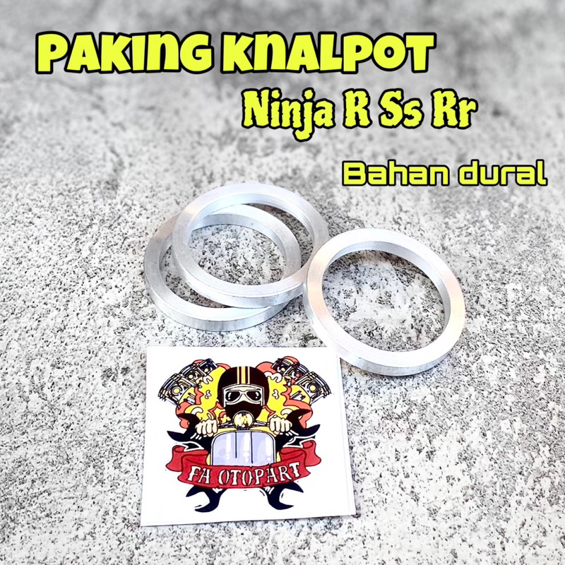 Paking Knalpot Ninja R SS RR ZX 150 Bahan Alumunium Padat Perpak Knalpot Ninja R SS RR ZX 150