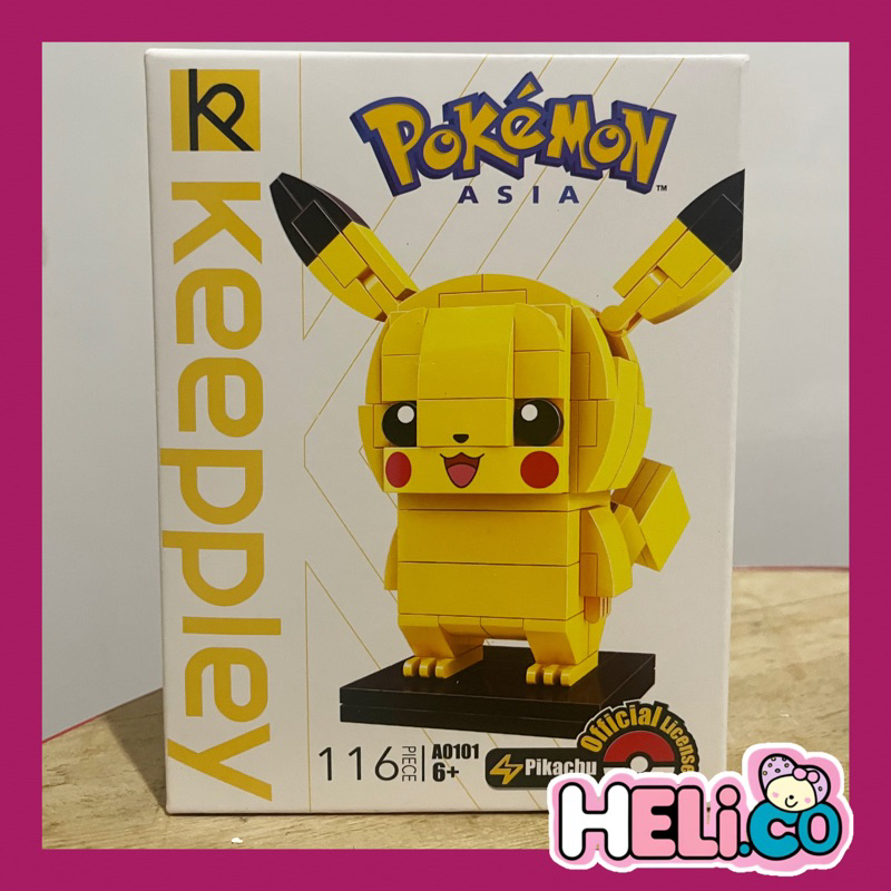 Mainan Keeppley Pikachu Classics Bricks Figure Pokemon Mainan Lego Action Figure Pajangan