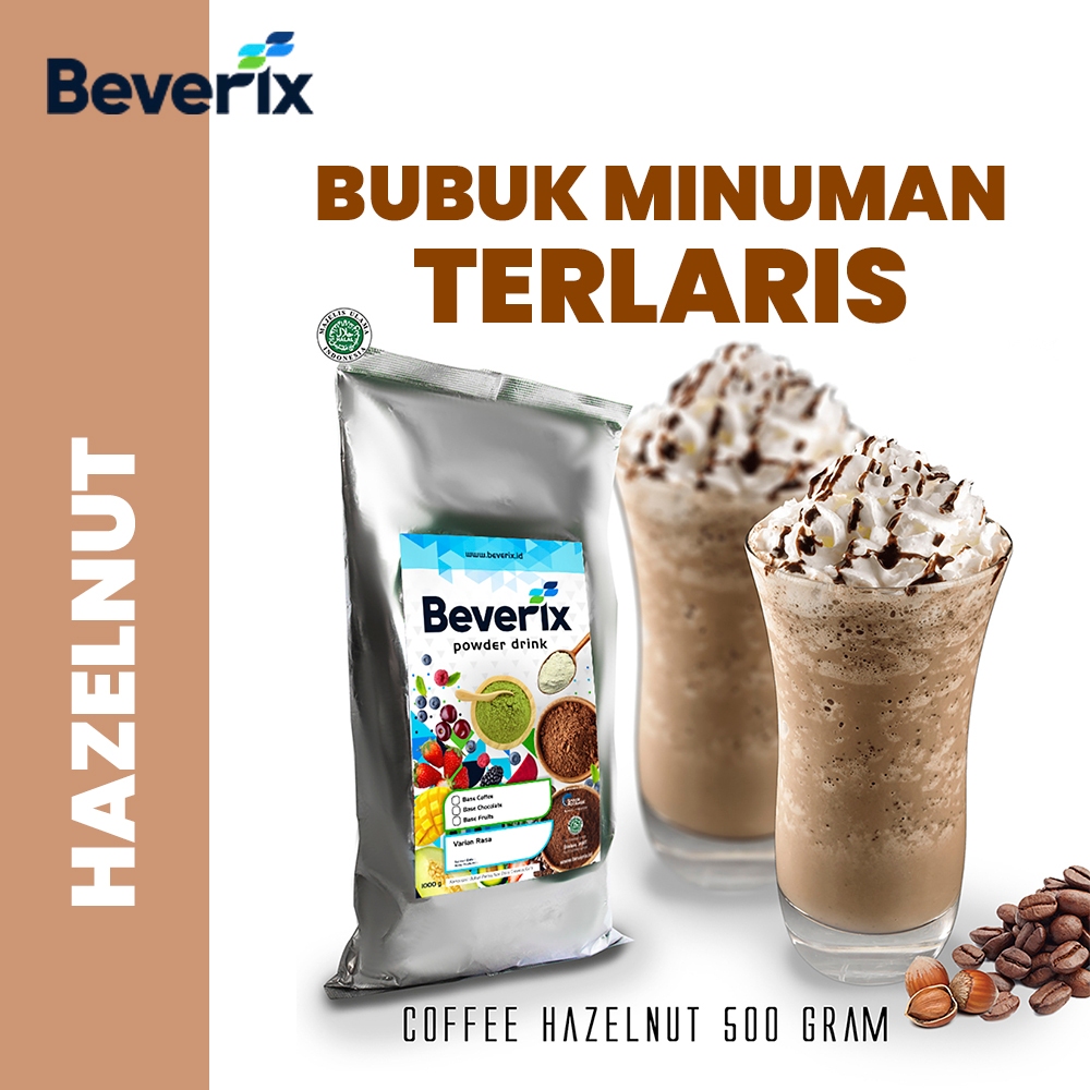 

BEVERIX Bubuk Minuman Kopi Premium Rasa Hazelnut 500 Gram Menu Sepeda Kopi Kelling Kekinian