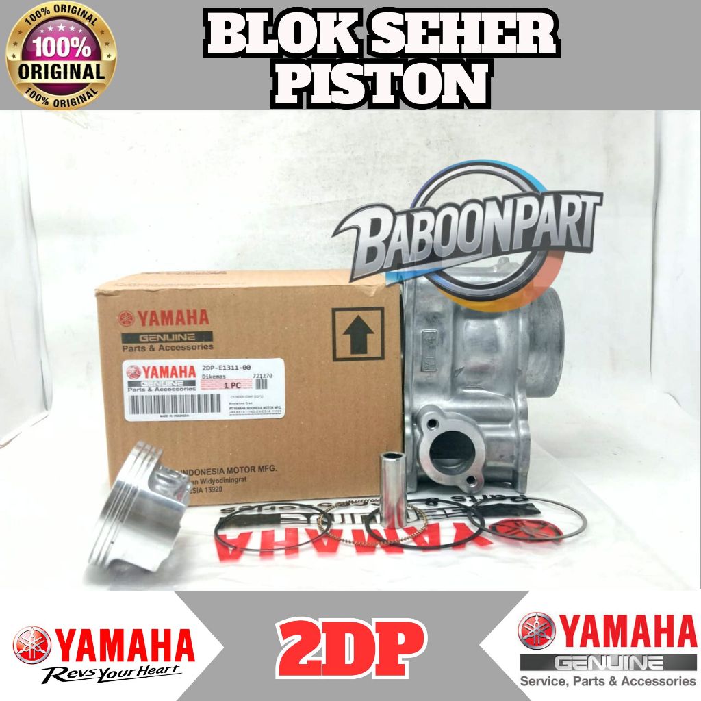 BLOK SEHER & PISTON 2DP ORIGINAL YGP NMAX / LEXI / AEROX 125 / AEROX 155