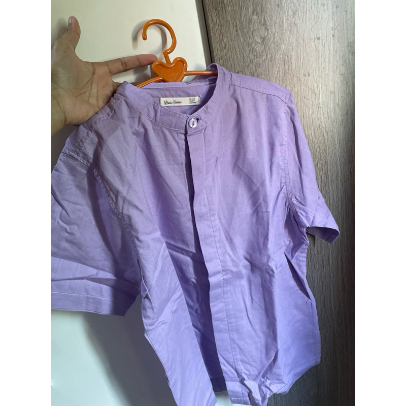 kemeja shirt anak laki-laki size 10 lewis emma