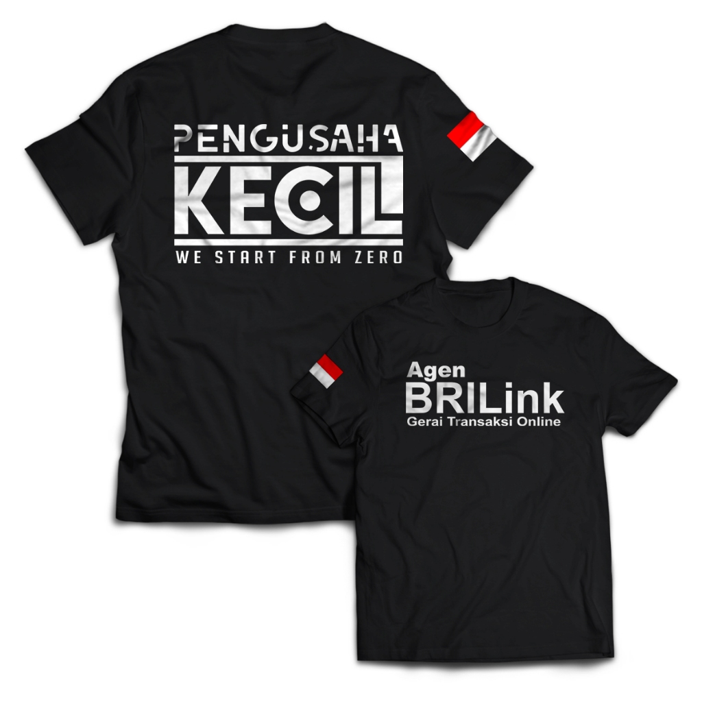 Kaos Pria AGEN BRILINK PENGUSAHA KECIL Dewasa Baju Atasan Unisex PakeKaos