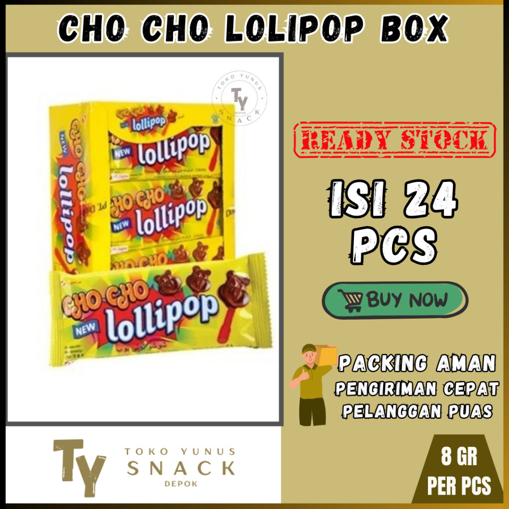 

CHO CHO LOLIPOP BOX // CHOCHO LOLIPOP ISI 24