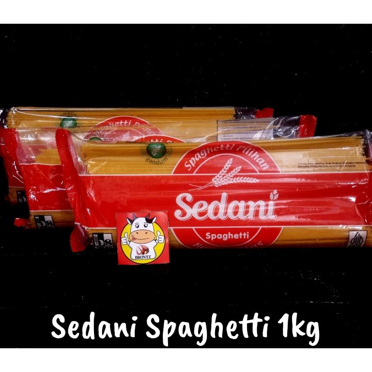 

SEDANI SPAGHETTI 1 KG-BAHAN POKOK-PASTA-BRONTZ JOGJA