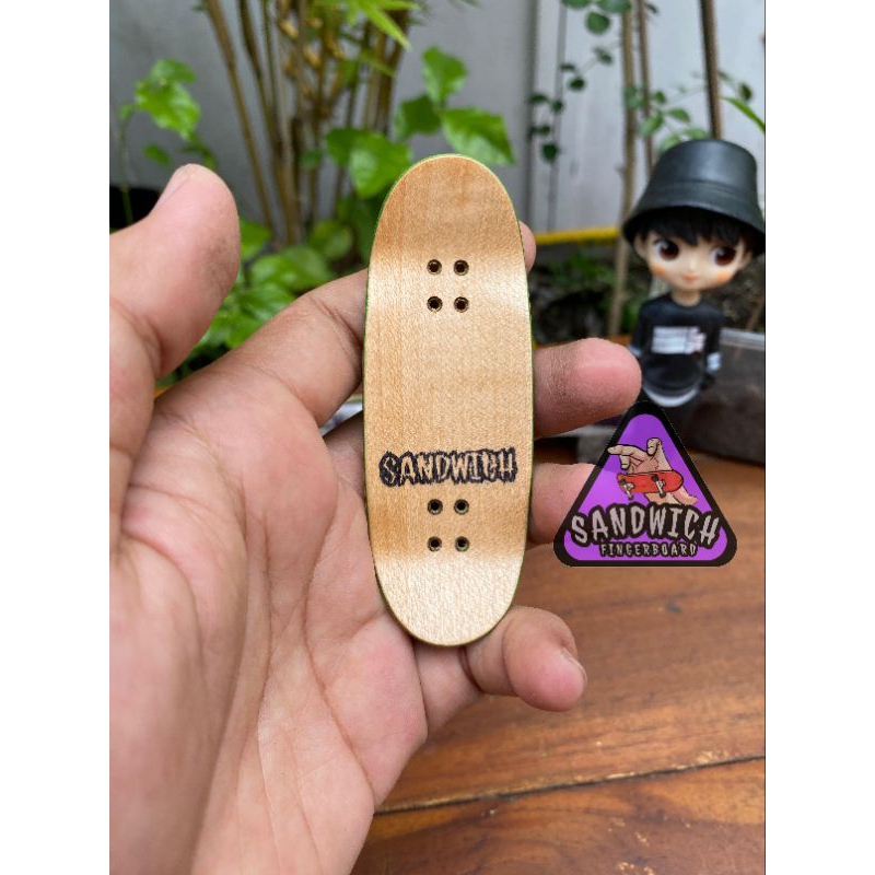 SANDWICH 7PLY - Eggy Shape Blank Deck Fingerboard