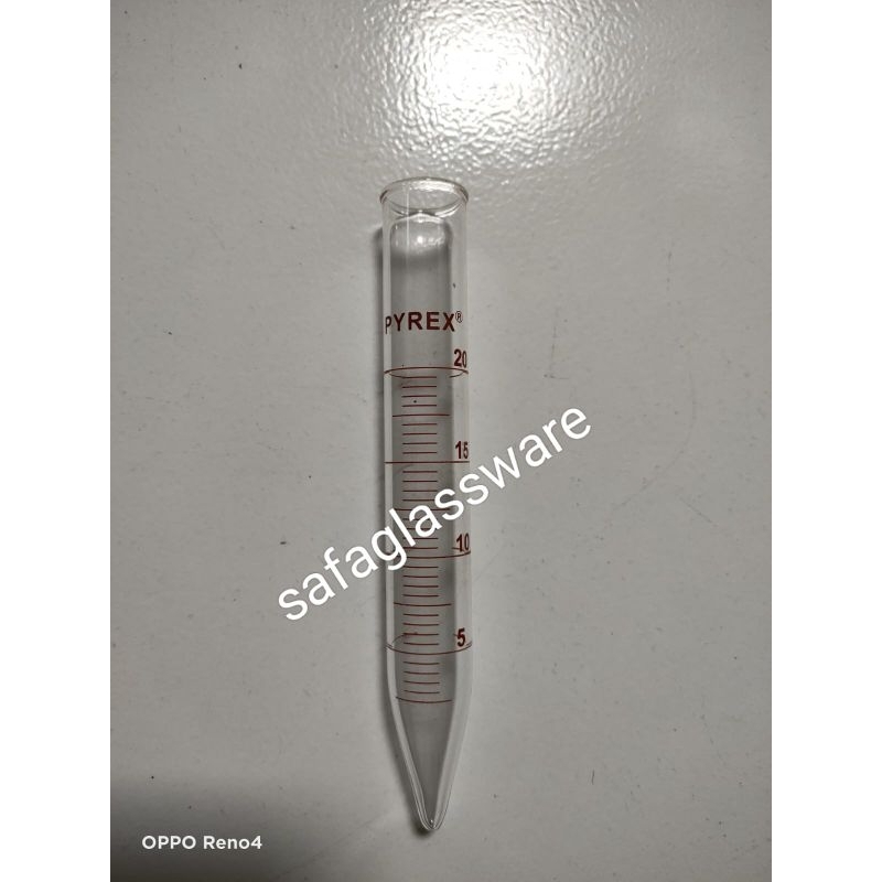 Tabung Centrifuge Skala 20ml Pyrex / Tabung Centrifuge Kaca 20ml Pyrex
