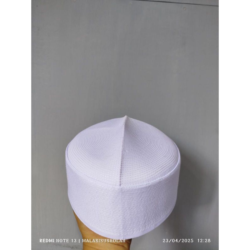 Peci batok pendek atau songkok putih ,kopiah batok tinggi 6