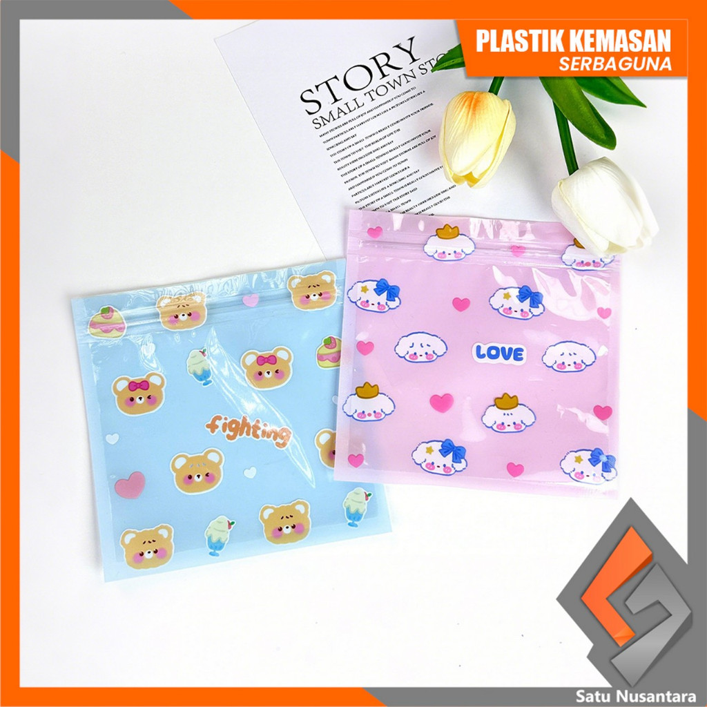 

SN-C1281 Plastik Klip Ziplock Motif Kartun Plastik Kemasan Serbaguna / Klip Packaging Bungkus Makanan Sachet Plastik Souvenir Aksesoris