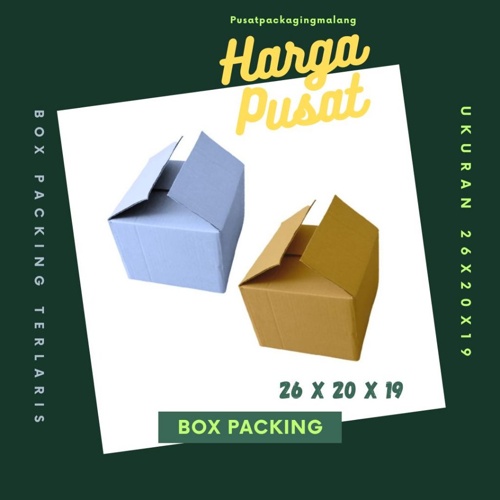 

Box Packing 26x20x19 Kardus A1 Karton Dus Kotak Kemasan Sparepart Jamu Madu Assesoris Souvenir Olshop