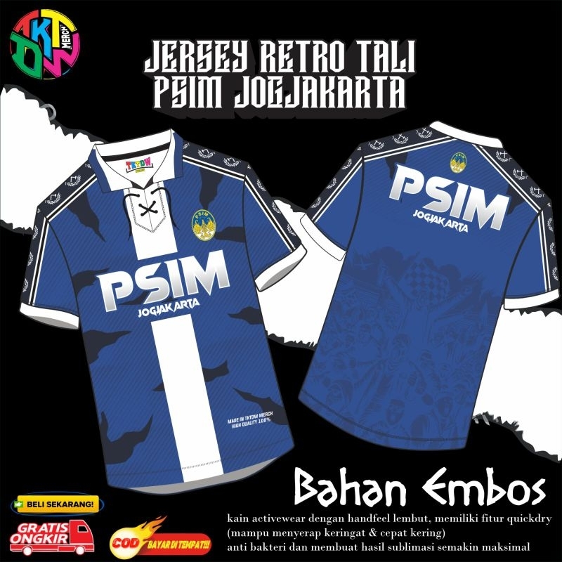 JERSEY SUPORTER ( PSIM JOGJAKARTA ) RETRO TALI