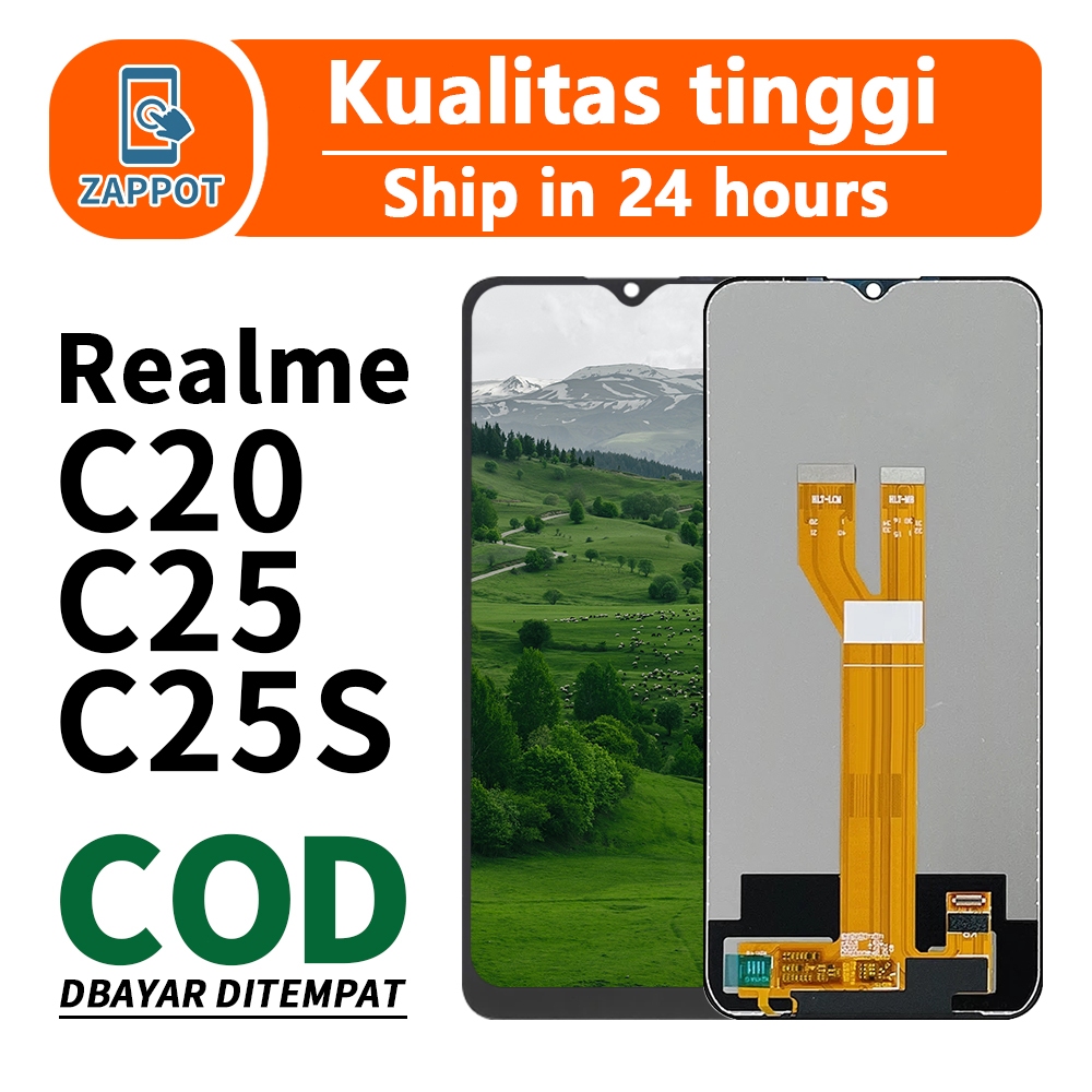 LCD FOR OPPO REALME C20 / C21/ C25 / C25S COMPLETE Fullset layar hp TOUCHSCREEN