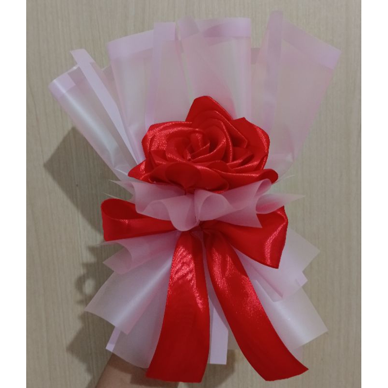 

Single Buket Satin/Buket Satin Single Rose/Buket Pita Satin