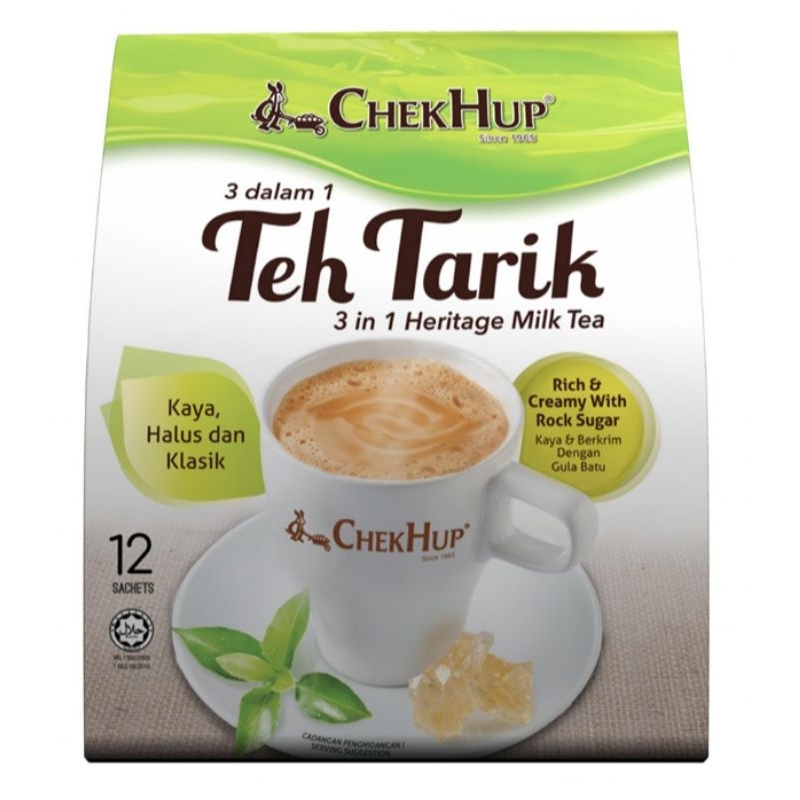 

ChekHup Teh Tarik 3in1 Heritage Milk Tea malaysia isi 12 sachet @ 40 gram