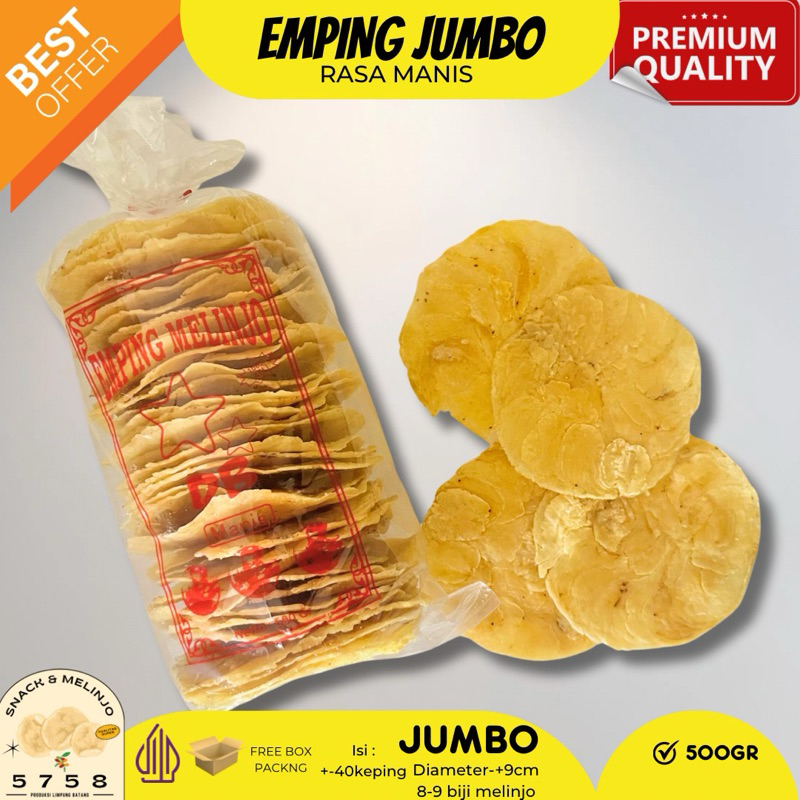 

EMPING MELINJO JUMBO RASA MANIS 500g