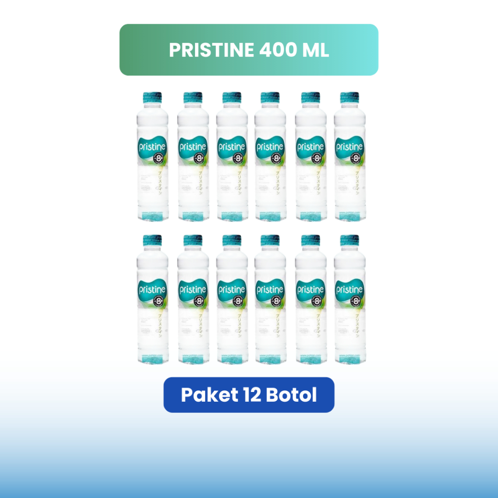 

Jual Pristine Water Ph 8,6+ Botol 400 ml Paket 12 Botol
