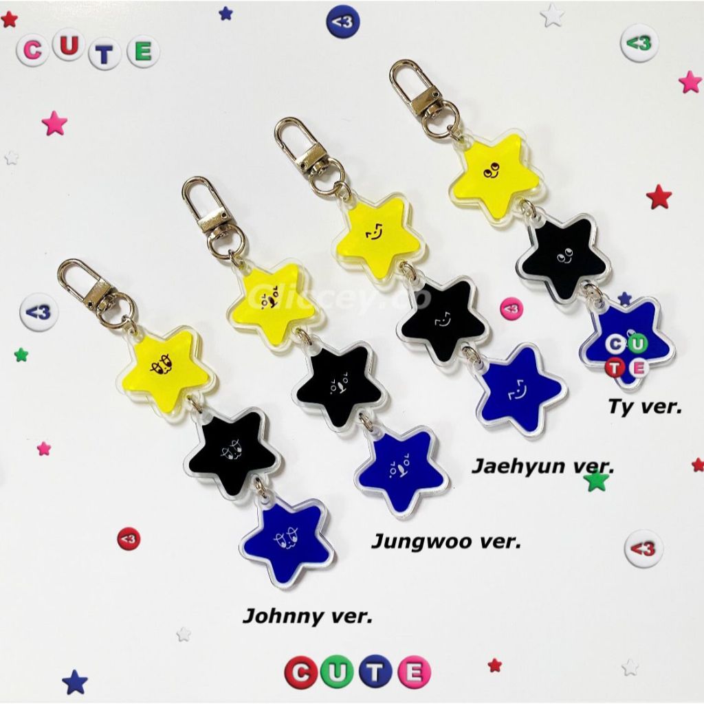 BAGCHARM 3 COLOR STARFISH NCT 127 || PHONECHARM NCT 127 || KEYCHAIN NCT 127