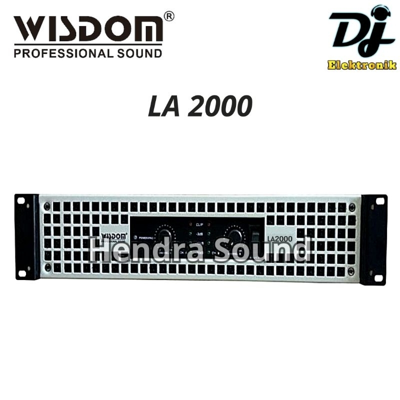 WISDOM ● LA 2000 / LA2000 - Power Amplifier (2 channel)