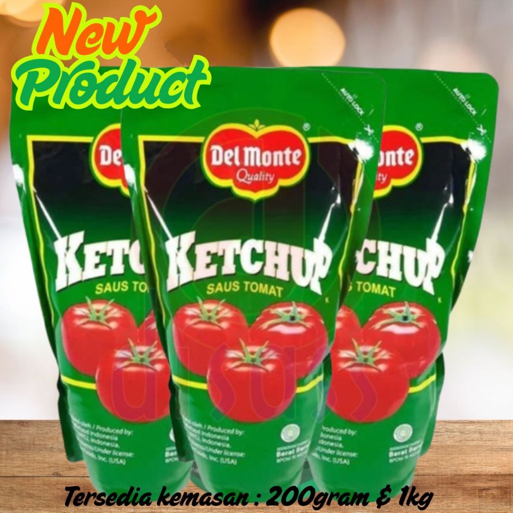 

DELMONTE SAUS TOMAT KEMASAN 200GR/1KG - DISASS JOGJA