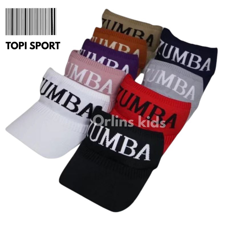 TOPI SPORT IMPORT MOTIF ZUMBA | TOPI GOLF SENAM WANITA