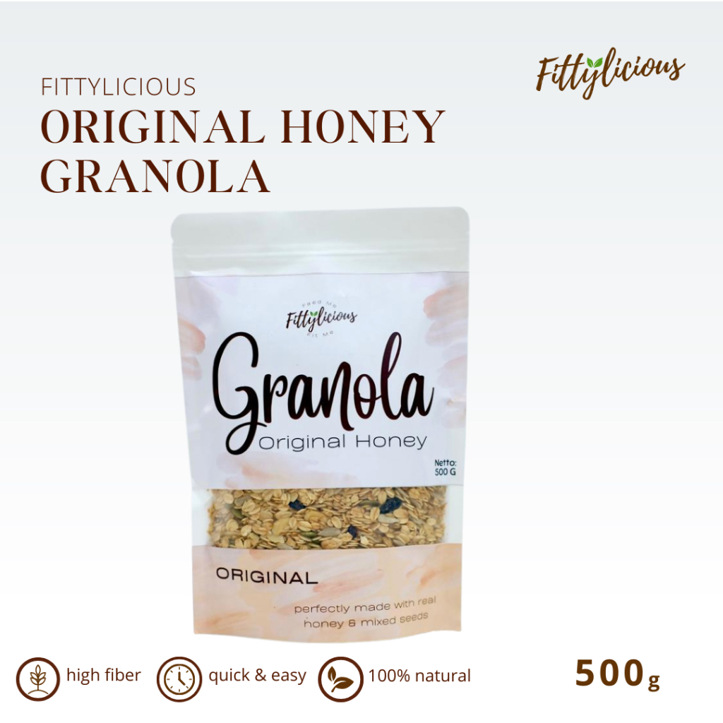 

Fittylicious Granola 500gr (Original Honey)