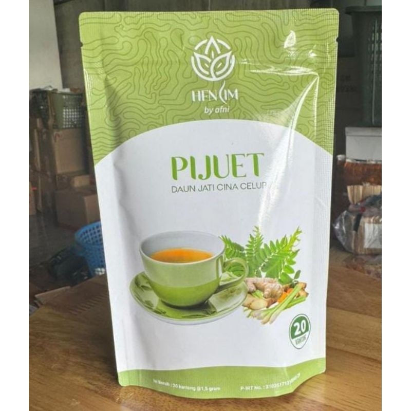 

TEH PIJUT DAUN JATI CINA CELUP MEMBUAT BADAN IDEAL by hafni isi 20 saset.