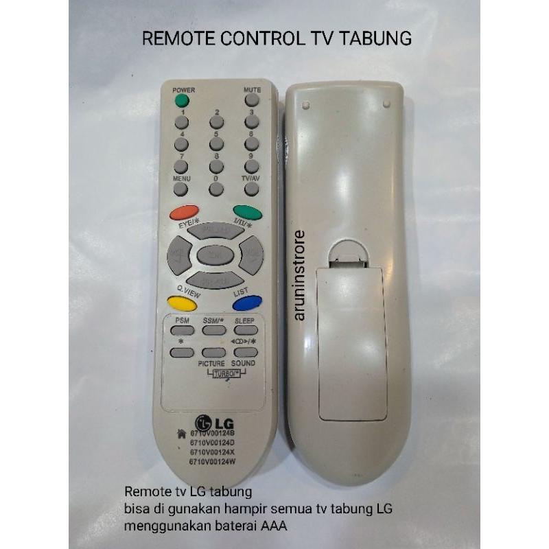 REMOTE TV TABUNG LG