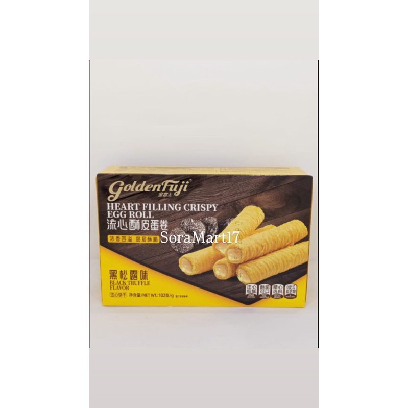

Golden Fuji Black truffle Crispy Roll Wafer Rasa Black Truffle 102gr