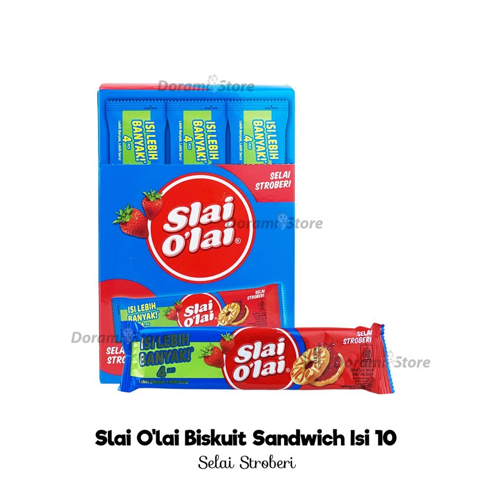

Slai Olai Box Isi 10x32gr / Roma Biskuit Selai Enak